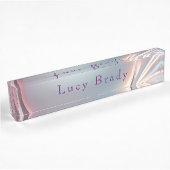 Porte-nom Pour Bureau Opalescent Fascinant