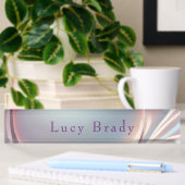 Porte-nom Pour Bureau Opalescent Fascinant