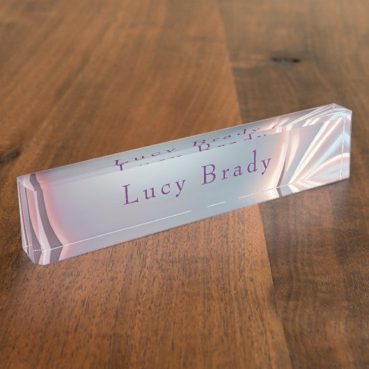 Porte-nom Pour Bureau Opalescent fascinant (Taille)