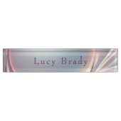 Porte-nom Pour Bureau Opalescent fascinant (Devant)