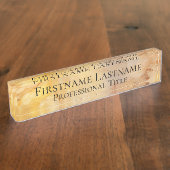 Porte-nom Pour Bureau Or élégant (Taille)
