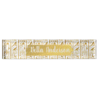 Or et Blanc Égyptien Égypte Glam Moderne Chic