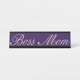 Porte-nom Pour Bureau Or rose de bureau drôle de siège social de maman