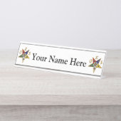 Porte-nom Pour Bureau Ordre de l'Etoile Orientale (Devant)