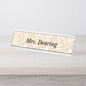 Porte-nom Pour Bureau Os Dinosaures (Devant)