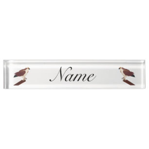 Porte-nom Pour Bureau Osprey Hawk Raptor Thunder_Cove
