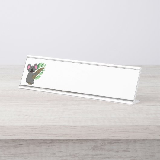 Porte-nom Pour Bureau Ours de Koala (Devant)