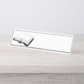 Porte-nom Pour Bureau Ouvrez la bible (Devant)