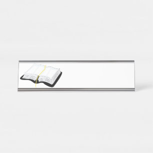 Porte-nom Pour Bureau Ouvrez la bible