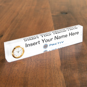 Porte-nom Pour Bureau Pactiv Deskplate