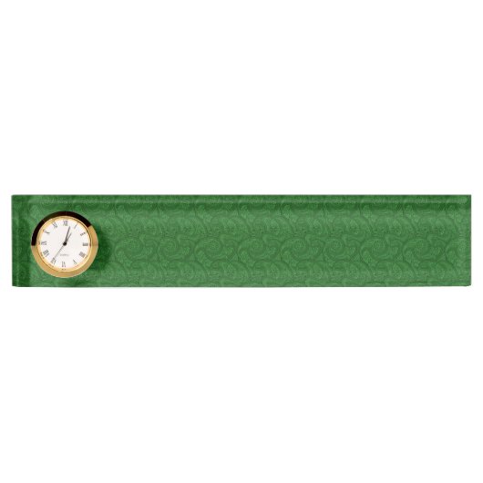 Porte-nom Pour Bureau Paisley vert (Devant)