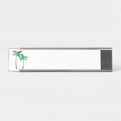 Porte-nom Pour Bureau Palmiers (Devant)