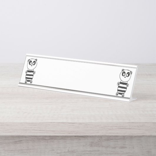 Porte-nom Pour Bureau Panda Kids (Devant)