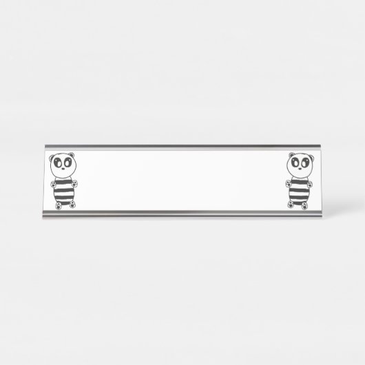 Porte-nom Pour Bureau Panda Kids (Devant)