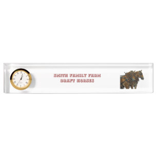 Porte-nom Pour Bureau Panneau de nom de bureau d'attelage de cheval de t