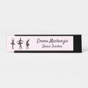 Porte-nom Pour Bureau Panneau de nom de bureau de danseur de ballet