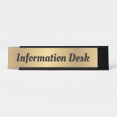 Porte-nom Pour Bureau Panneau de nom de comptoir d'information (Devant)
