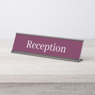 Porte-nom Pour Bureau Panneau de nom du comptoir de réception