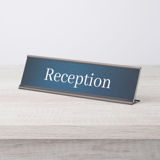 Porte-nom Pour Bureau Panneau de nom du comptoir de réception (Devant)