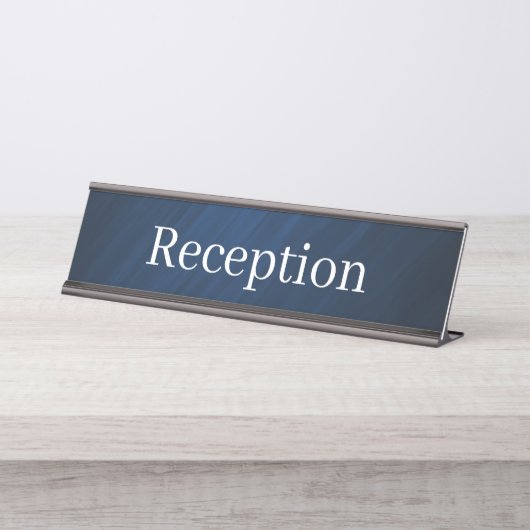 Porte-nom Pour Bureau Panneau de nom du comptoir de réception (Devant)