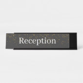 Porte-nom Pour Bureau Panneau de nom du comptoir de réception (Devant)