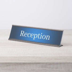 Porte-nom Pour Bureau Panneau de nom du comptoir de réception