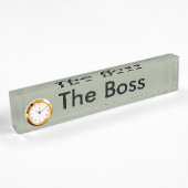 Porte-nom Pour Bureau Panneau Nom du bureau Boss