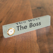 Porte-nom Pour Bureau Panneau Nom du bureau Boss (Taille)