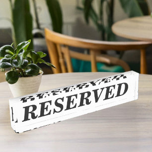 Porte-nom Pour Bureau Panneau réservé pour table de restaurant