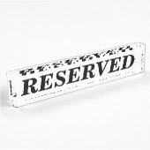 Porte-nom Pour Bureau Panneau réservé pour table de restaurant