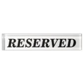 Porte-nom Pour Bureau Panneau réservé pour table de restaurant (Devant)