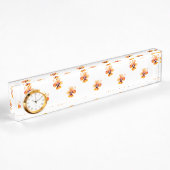 Porte-nom Pour Bureau panneaux orange