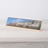 Porte-nom Pour Bureau Panorama de Red Rocks à Sedona Arizona (Devant)