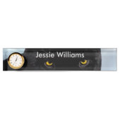 Porte-nom Pour Bureau Panthère noire (Devant)