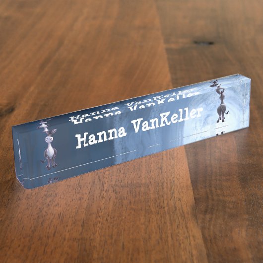 Porte-nom Pour Bureau Papeterie d'âne (Taille)