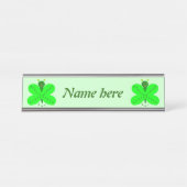 Porte-nom Pour Bureau Papillon de la Saint-Patricks (Devant)