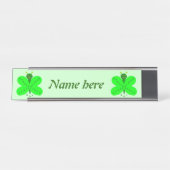 Porte-nom Pour Bureau Papillon de la Saint-Patricks (Devant)