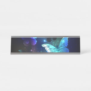 Porte-nom Pour Bureau Papillon de nuit