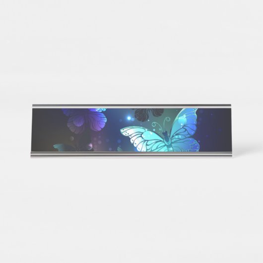 Porte-nom Pour Bureau Papillon de nuit (Devant)