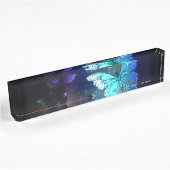 Porte-nom Pour Bureau Papillon de nuit