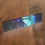 Porte-nom Pour Bureau Papillon de nuit (Taille)