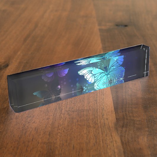 Porte-nom Pour Bureau Papillon de nuit (Taille)