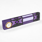 Porte-nom Pour Bureau Papillon pourpre 31 Carnet