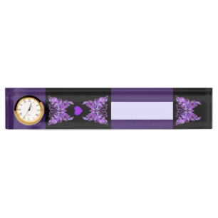 Porte-nom Pour Bureau Papillon pourpre 31 Carnet
