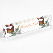 Porte-nom Pour Bureau Papillon vintage