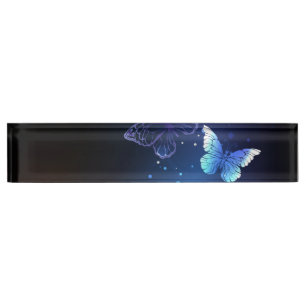 Porte-nom Pour Bureau Papillons nocturnes