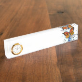 Porte-nom Pour Bureau Papillons volants Morpho et Monarch (Taille)