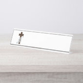 Porte-nom Pour Bureau Par le Christ (Devant)