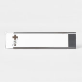 Porte-nom Pour Bureau Par le Christ (Devant)