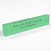 Porte-nom Pour Bureau Paris Vert Unique Original Classique Professionnel
